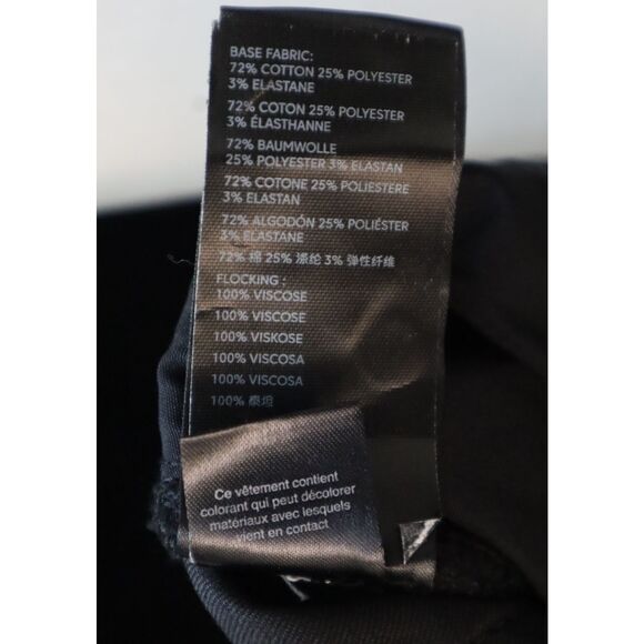 We The Free x Free People OB1033085 Women's Sz 28 Black Velvet Skinny Jeans - Picture 5 of 9